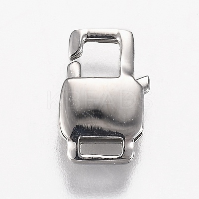 Tarnish Resistant Polished 316 Surgical Stainless Steel Lobster Claw Clasps STAS-Z013-07A-1