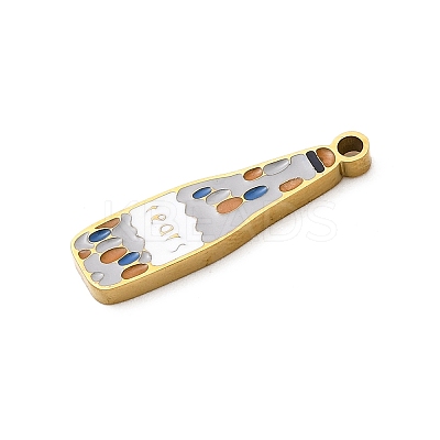 304 Stainless Steel Enamel Pendants STAS-F335-01C-1