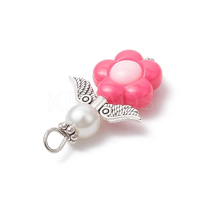 Angel Acrylic Pendants PALLOY-JF03966-01-1