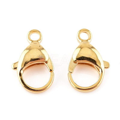 304 Stainless Steel Lobster Claw Clasps Hand Polished STAS-AB16-G-1