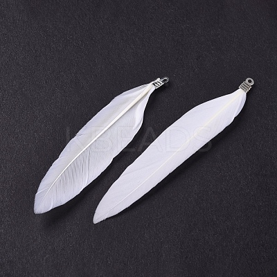 Goose Feather Pendants FIND-Q055-P11-1