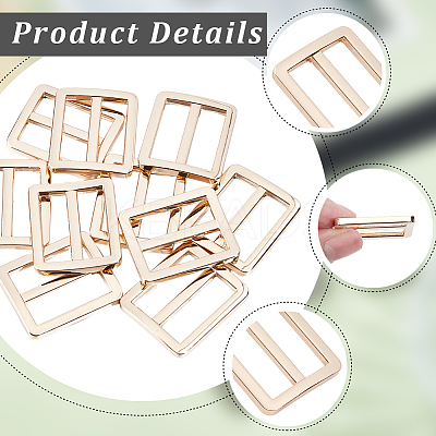 10Pcs Alloy Rectangle Buckles FIND-CY0001-97KCG-1
