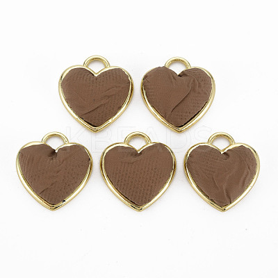 Light Gold Plated Alloy Pendants PALLOY-N154-31D-NR-1