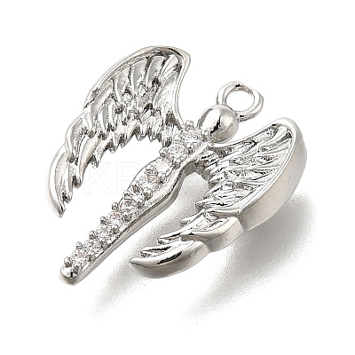 Brass Micro Pave Cubic Zirconia Pendants LS-KK-U061-16P-1
