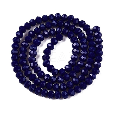 Opaque Solid Color Imitation Jade Glass Beads Strands LS-EGLA-A044-P4mm-D07-1