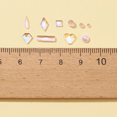 8 Style Glass Rhinestone Cabochons MRMJ-FS0001-02-1