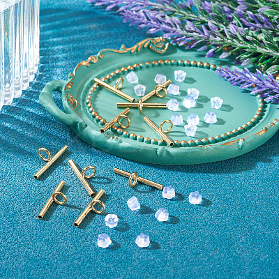 Brass Tube Bails DIY-TA0014-37C-G-1