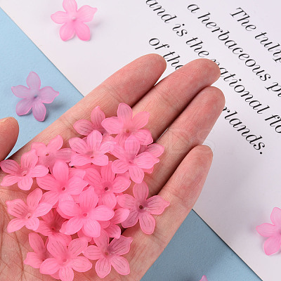 Frosted Acrylic Bead Caps MACR-S371-05A-704-1