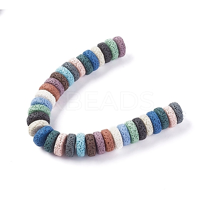 Natural Lava Rock Beads Strands G-F671-02B-05-1