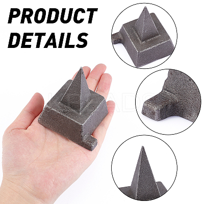 Iron Horn Anvil Jewelers Metalworking Tool with Wide Base for Jewelry Making DIY-WH0304-095-1