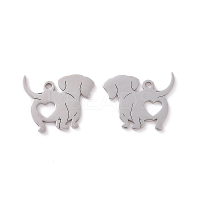 Non-Tarnish 201 Stainless Steel Charms STAS-G273-02P-1