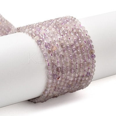 Faceted Natural Amethyst Beads Strands LS-G-RM241221-B42-1