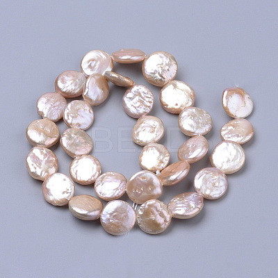 Natural Baroque Pearl Keshi Pearl Beads Strands PEAR-S012-23B-1