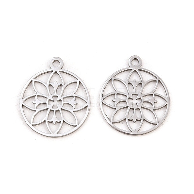 Buddhist 304 Stainless Steel Pendants LS-STAS-E521-06B-P-1