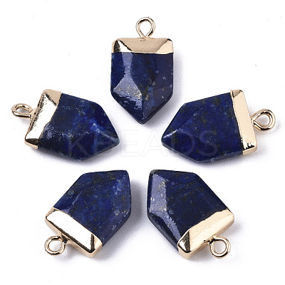 Natural Lapis Lazuli Pointed Pendants G-N326-34E-1