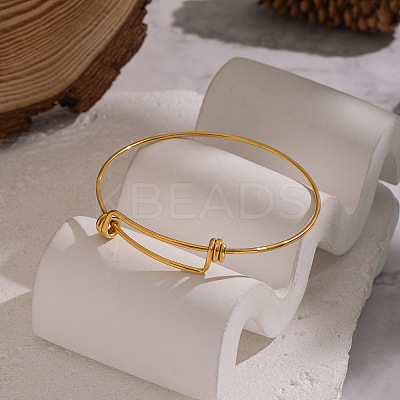 Adjustable 304 Stainless Steel Bangles for Women NI1850-1