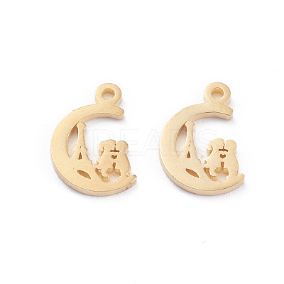 Valentine's Day 304 Stainless Steel Charms STAS-I151-33G-1