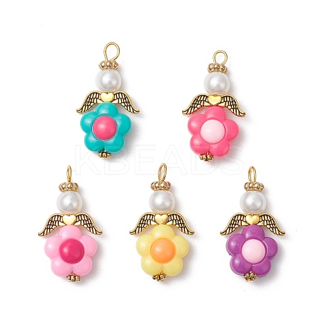Angel Acrylic Pendants PALLOY-JF03966-02-1