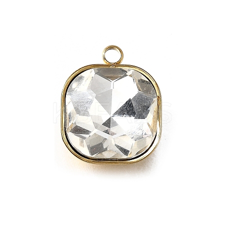 201 Stainless Steel Pendants STAS-F318-01C-G-1