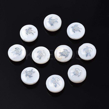 Natural Freshwater Shell Beads SHEL-N003-22-18P-1