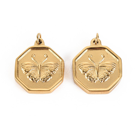 316 Surgical Stainless Steel Pendants STAS-S116-124G-1
