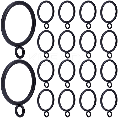 30Pcs Iron Curtain Rings with Eyelet IFIN-SP0001-16A-1
