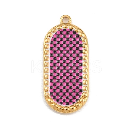 Printed 304 Stainless Steel Pendants STAS-C146-08G-03-1