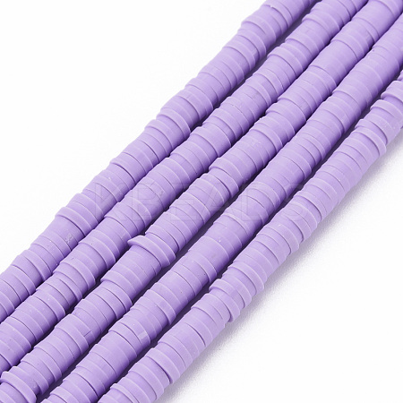 Handmade Polymer Clay Bead Strands CLAY-T002-4mm-57-1