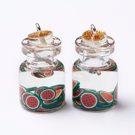 Imitation Food Resin Pendants RESI-CJC0001-49I-1