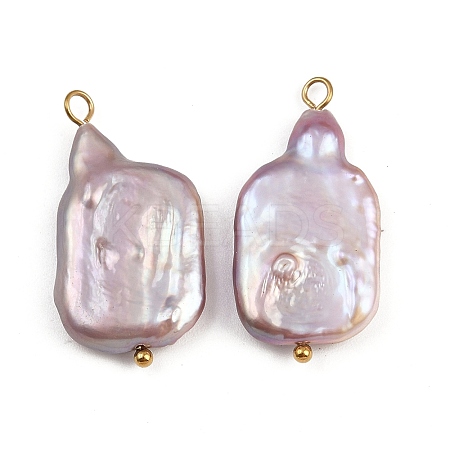 Natural Freshwater Pearl Keshi Pearl Pendants STAS-D378-07A-G-1