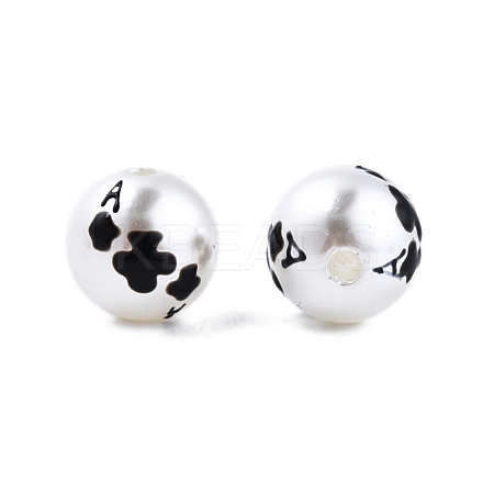 Halloween Opaque ABS Plastic Imitation Pearl Enamel Beads KY-G020-01H-1