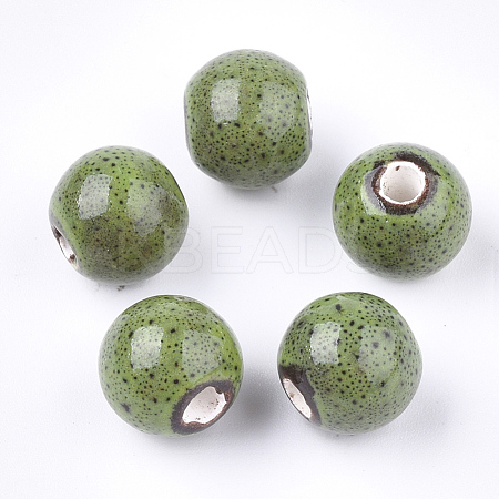 Handmade Porcelain Beads PORC-Q262-01D-1