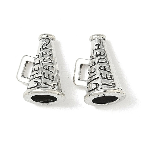 Cheerleader Megaphone Tibetan Style Alloy Pendants TIBEP-NH0001-01A-AS-1