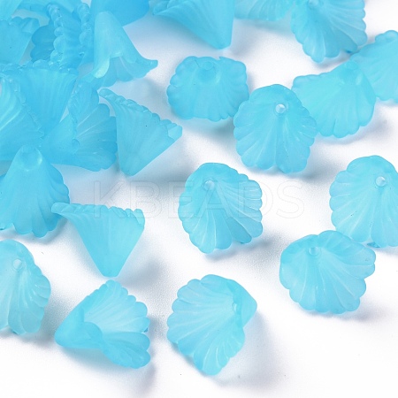 Frosted Acrylic Bead Caps MACR-S371-10A-755-1