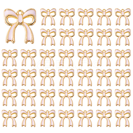 50Pcs Rack Plating Alloy Enamel Pendants ENAM-DC0002-05-1