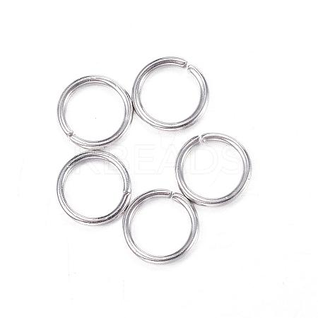 Tarnish Resistant 304 Stainless Steel Open Jump Rings STAS-N0014-71P-7mm-1