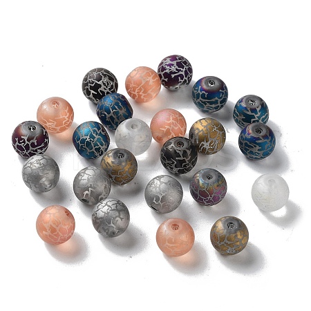 Electroplate Glass Beads EGLA-S178-03-1