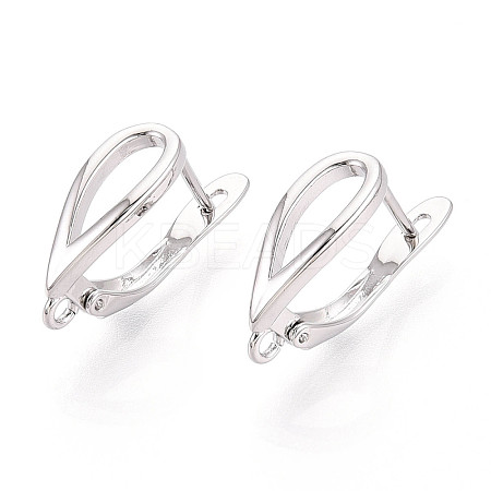 Brass Hoop Earring Findings KK-N267-27P-1