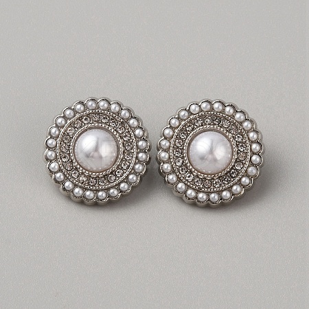 Zinc Alloy Shank Buttons BUTT-WH0028-54B-P-1