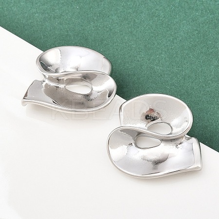 304 Stainless Steel Nuggets Stud Earrings EJEW-K268-75P-1
