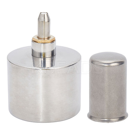 Stainless Steel Screw Thickened Alcohol Lamp Burners AJEW-WH0518-21P-1