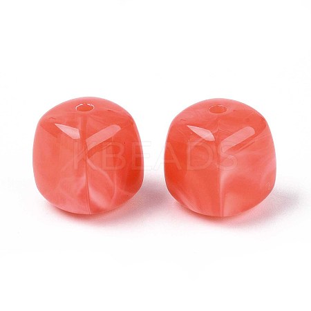 Opaque Acrylic Beads X-OACR-ZX006-33E-1