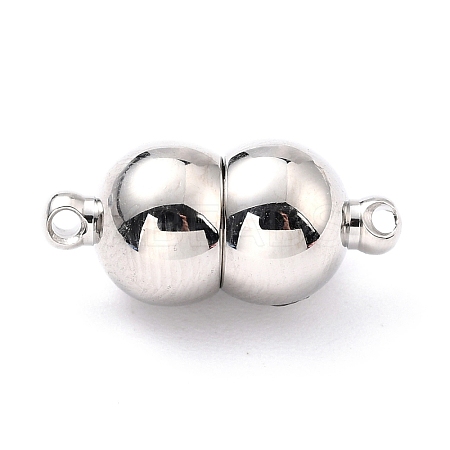 Tarnish Resistant 304 Stainless Steel Magnetic Clasps with Loops LS-STAS-M290-03P-1