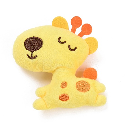 Deer Cotton & Non-Woven & Velvet Fabric Brooch LS-JEWB-A003-02-1
