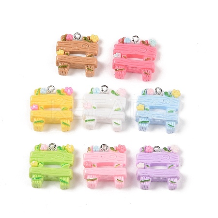 Opaque Resin Pendants MACR-P043-O01-1