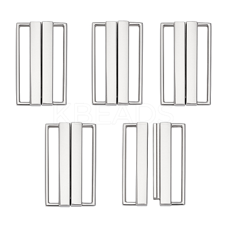 5Pcs Rectangle Alloy Waist Belt Buckles FIND-PH0027-19-1