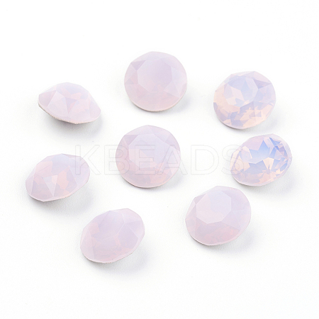 Pointed Back & Back Plated K9 Glass Rhinestone Cabochons RGLA-J012-8mm-395-1