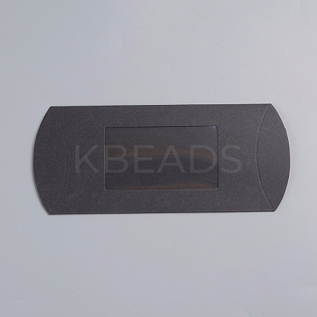 Kraft Paper Pillow Candy Box CON-WH0070-97B-01-1
