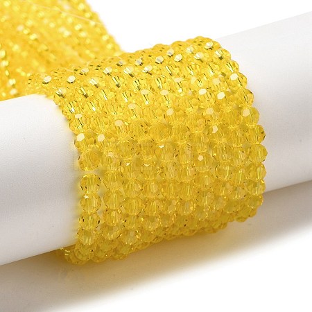 Transparent Glass Beads Strands EGLA-A035-T4mm-D03-1