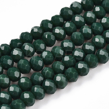 Opaque Solid Color Glass Beads Strands EGLA-A034-P3mm-D09-1
